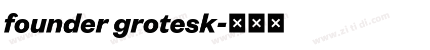 founder grotesk字体转换